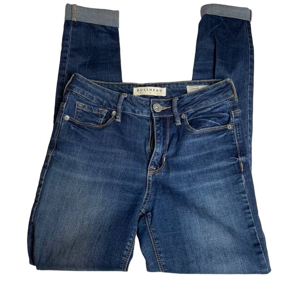 BULLHEAD Blue Skinny Jean High Rise Skinniest 1 Pacsun - Picture 2 of 3